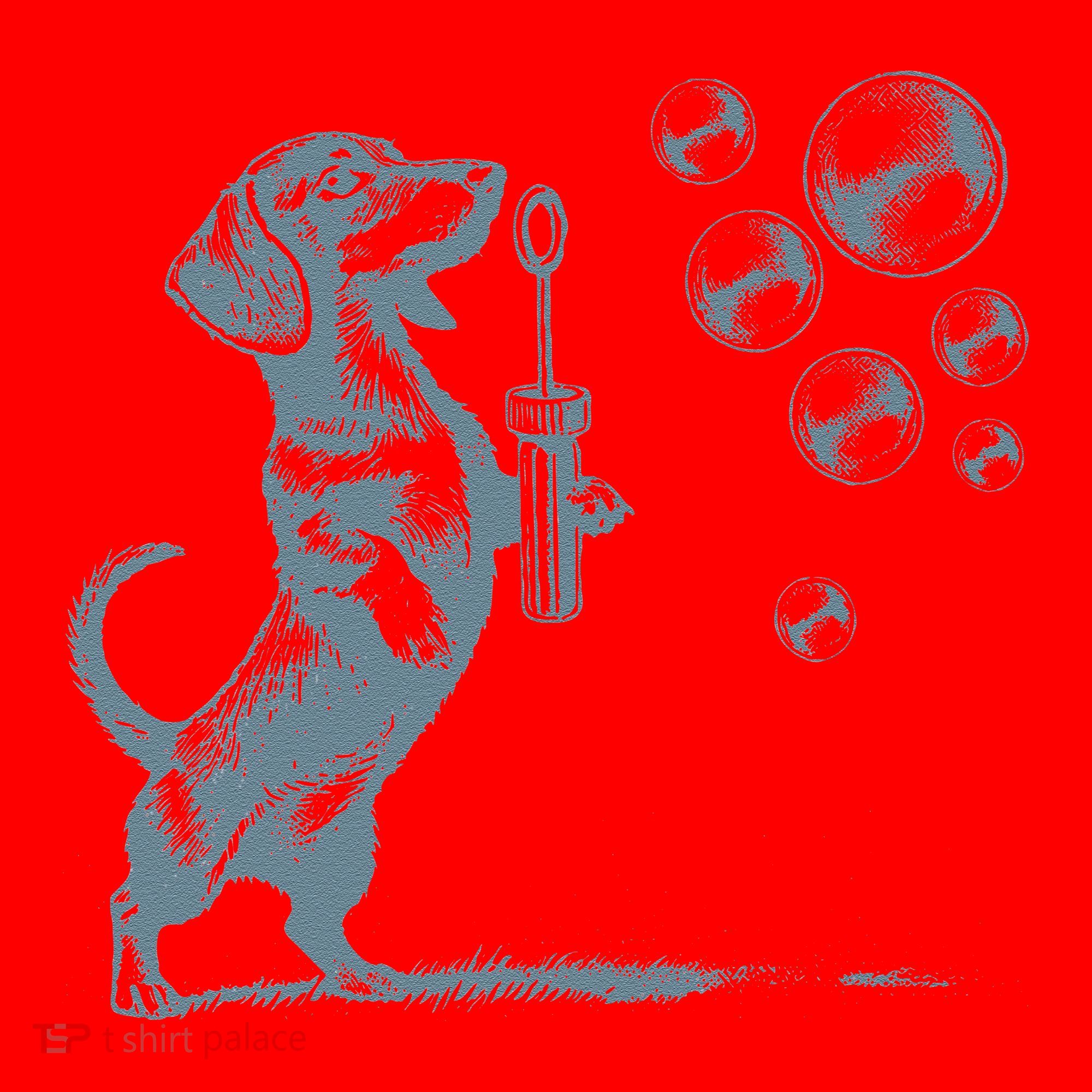 Funny Retro Dachshund Wiener Dog Blowing Bubbles Doxie Mom Santa Hat