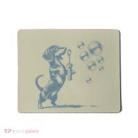 Funny Retro Dachshund Wiener Dog Blowing Bubbles Doxie Mom Mousepad thumb 0