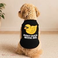Funny Rubber Duck Don't Duck With Me Funny Duck Cute Gift Doggie Tank thumb 2