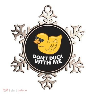 Funny Rubber Duck Don't Duck With Me Funny Duck Cute Gift Ornament
