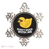 Funny Rubber Duck Don't Duck With Me Funny Duck Cute Gift Ornament thumb 0
