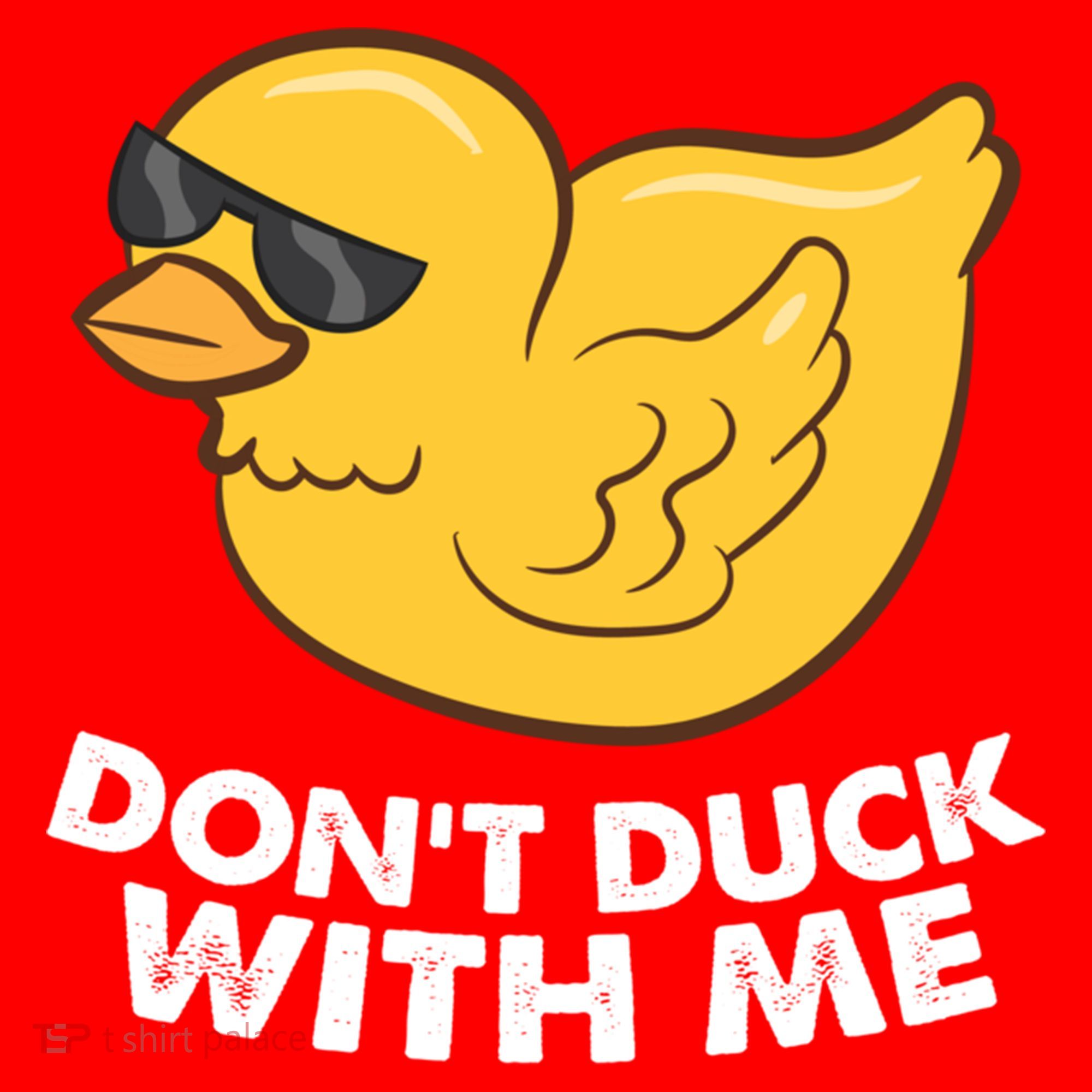 Funny Rubber Duck Don't Duck With Me Funny Duck Cute Gift Santa Hat
