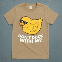 Funny Rubber Duck Don't Duck With Me Funny Duck Cute Gift T-Shirt thumb 5