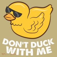 Funny Rubber Duck Don't Duck With Me Funny Duck Cute Gift Polo thumb 2