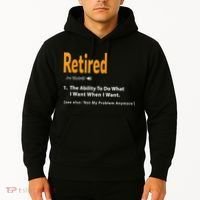 Funny Retired Definition Gift Funny Retirement Gag Gift Hoodie thumb 2