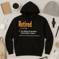 Funny Retired Definition Gift Funny Retirement Gag Gift Hoodie thumb 3