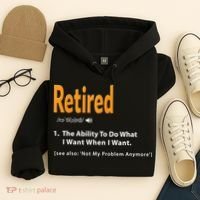 Funny Retired Definition Gift Funny Retirement Gag Gift Hoodie thumb 4