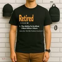 Funny Retired Definition Gift Funny Retirement Gag Gift T-Shirt thumb 6