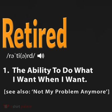 Funny Retired Definition Gift Funny Retirement Gag Gift V-Neck T-Shirt