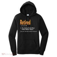 Funny Retired Definition Gift Funny Retirement Gag Gift Women's Hoodie thumb 0