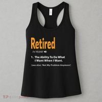 Funny Retired Definition Gift Funny Retirement Gag Gift Women's Tank Top thumb 3
