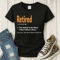 Funny Retired Definition Gift Funny Retirement Gag Gift Women's T-Shirt thumb 3