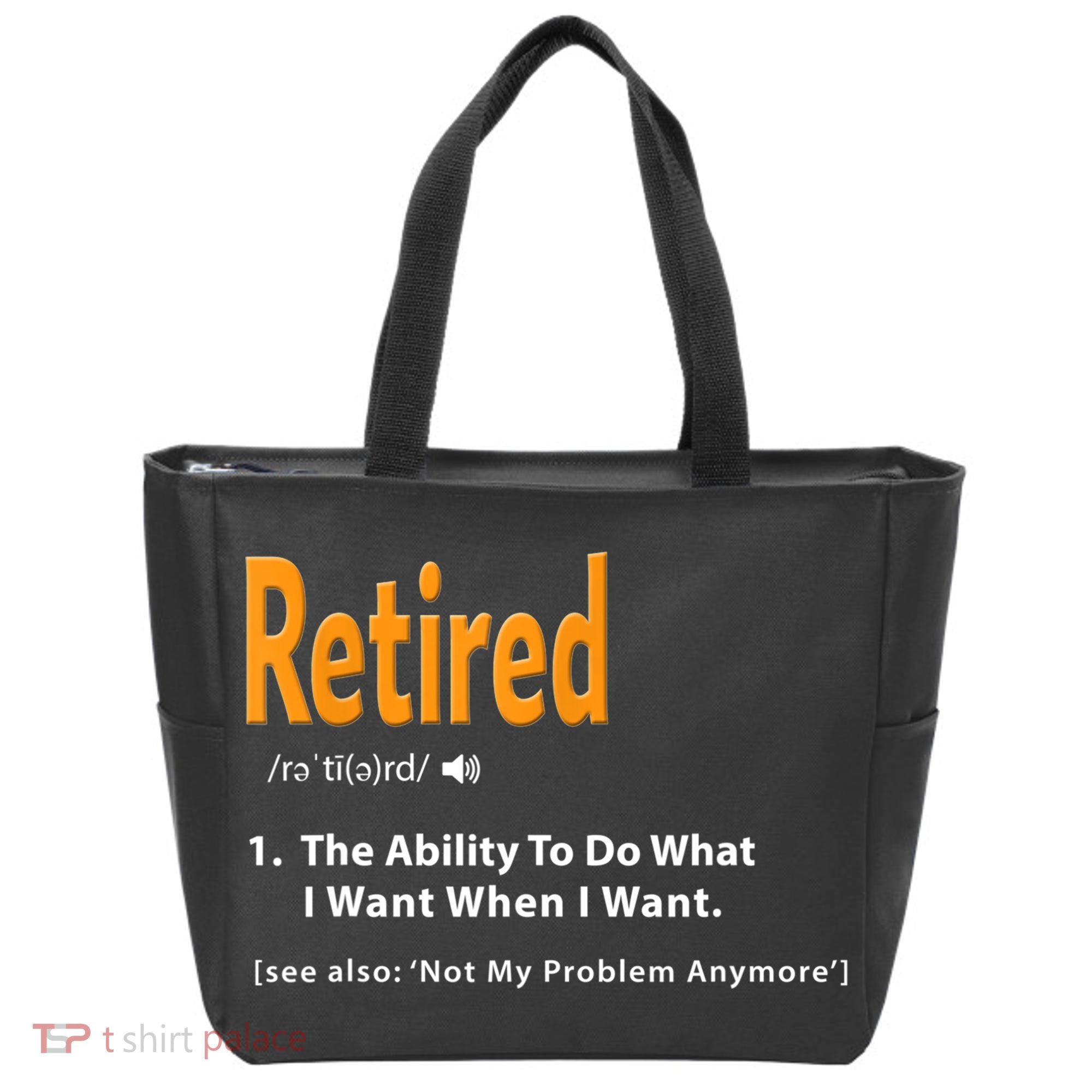 Funny Retired Definition Gift Funny Retirement Gag Gift Tote Bag