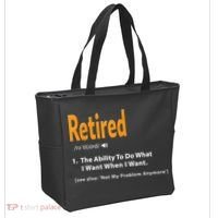 Funny Retired Definition Gift Funny Retirement Gag Gift Tote Bag thumb 2