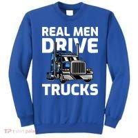 Funny Real Drive Trucks Big Rig Truck Driver Meaningful Gift Sweatshirt thumb 0