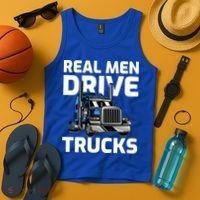 Funny Real Drive Trucks Big Rig Truck Driver Meaningful Gift Tank Top thumb 4
