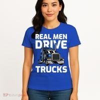 Funny Real Drive Trucks Big Rig Truck Driver Meaningful Gift Women's T-Shirt thumb 4