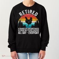 Funny Retired Definition Retirement Plan Raising Chickens Women's Sweatshirt thumb 0