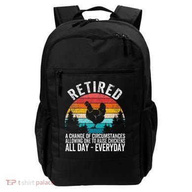 Funny Retired Definition Retirement Plan Raising Chickens Backpack
