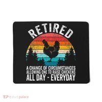 Funny Retired Definition Retirement Plan Raising Chickens Mousepad thumb 0