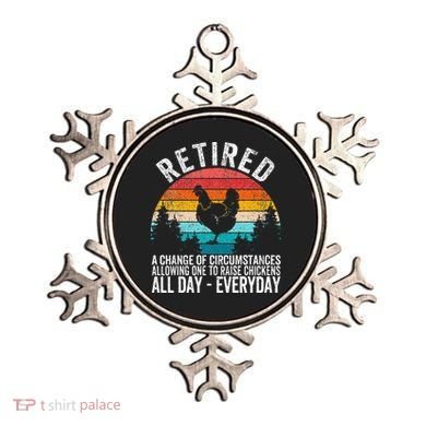 Funny Retired Definition Retirement Plan Raising Chickens Ornament