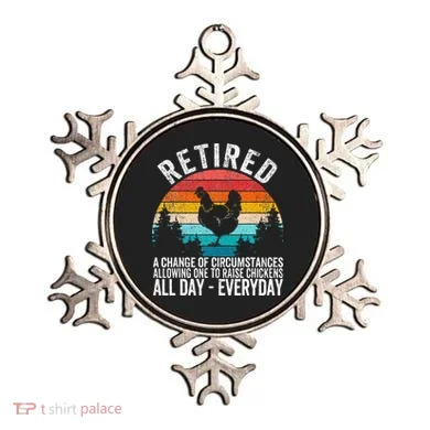 Funny Retired Definition Retirement Plan Raising Chickens Ornament