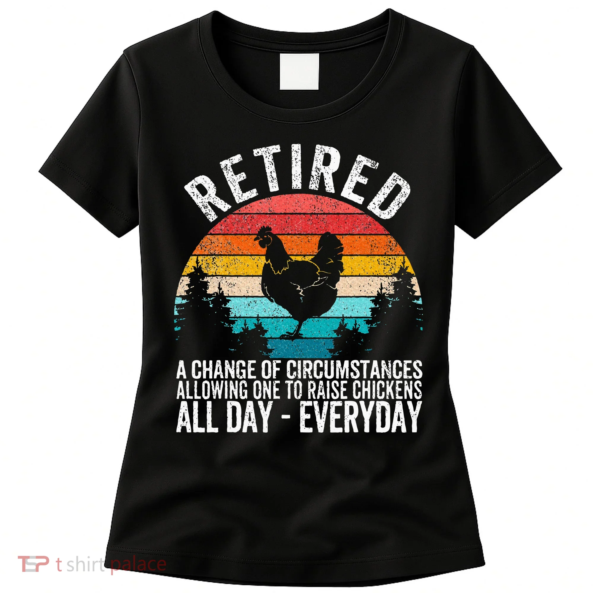 Funny Retired Definition Retirement Plan Raising Chickens Women's T-Shirt