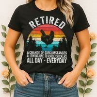 Funny Retired Definition Retirement Plan Raising Chickens Women's T-Shirt thumb 2