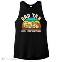 Funny Retro Dad Tax Making Sure Its Not Poison Ladies PosiCharge Tri-Blend Wicking Tank thumb 0