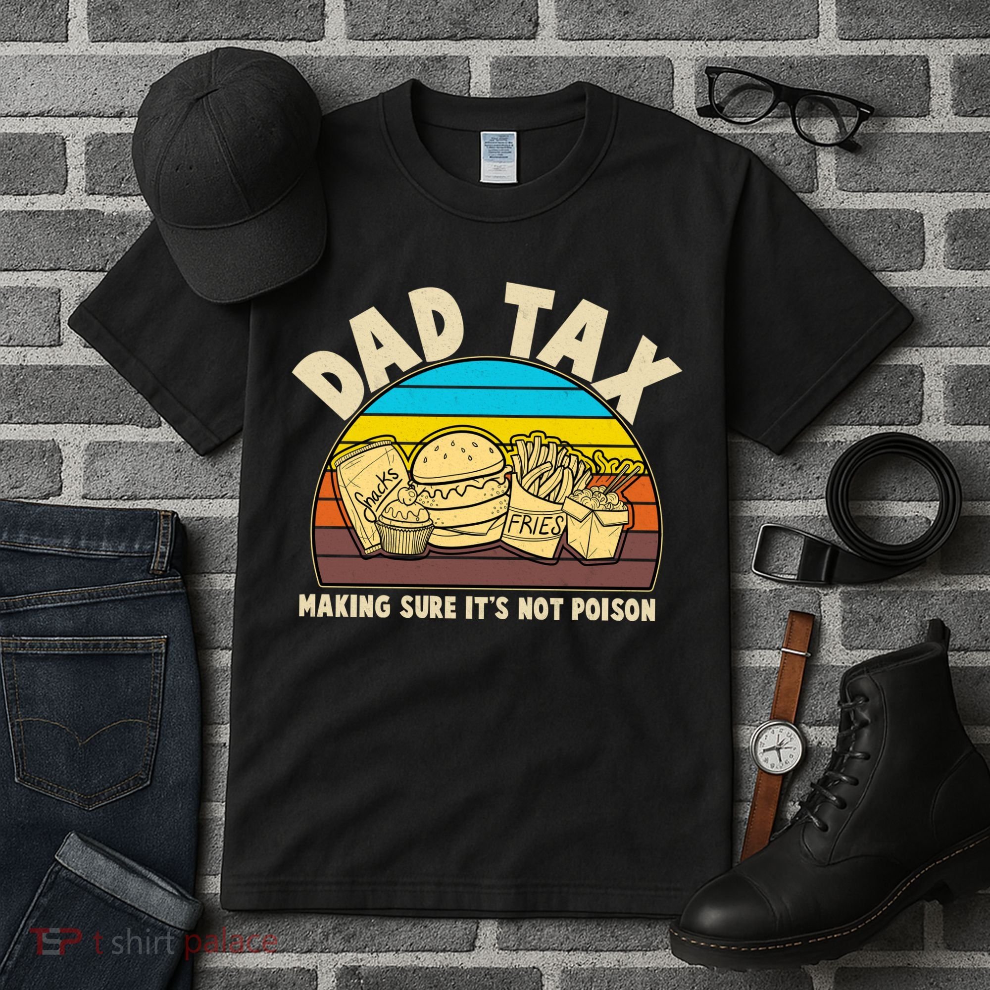 Funny Retro Dad Tax Making Sure Its Not Poison Tall T-Shirt