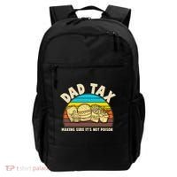 Funny Retro Dad Tax Making Sure Its Not Poison Backpack thumb 0