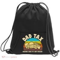 Funny Retro Dad Tax Making Sure Its Not Poison Sweatshirt Cinch Pack Bag thumb 0