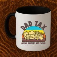 Funny Retro Dad Tax Making Sure Its Not Poison Coffee Mug thumb 2