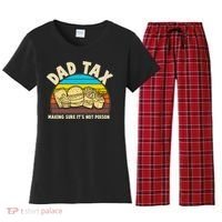 Funny Retro Dad Tax Making Sure Its Not Poison Women's Flannel Pajama Set thumb 0