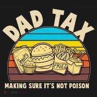 Funny Retro Dad Tax Making Sure Its Not Poison Tall Hoodie thumb 2