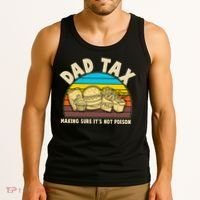Funny Retro Dad Tax Making Sure Its Not Poison Tank Top thumb 3