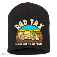 Funny Retro Dad Tax Making Sure Its Not Poison Short Acrylic Beanie thumb 0