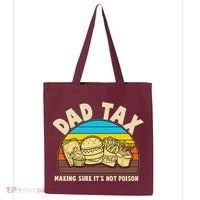 Funny Retro Dad Tax Making Sure Its Not Poison Tote Bag thumb 0