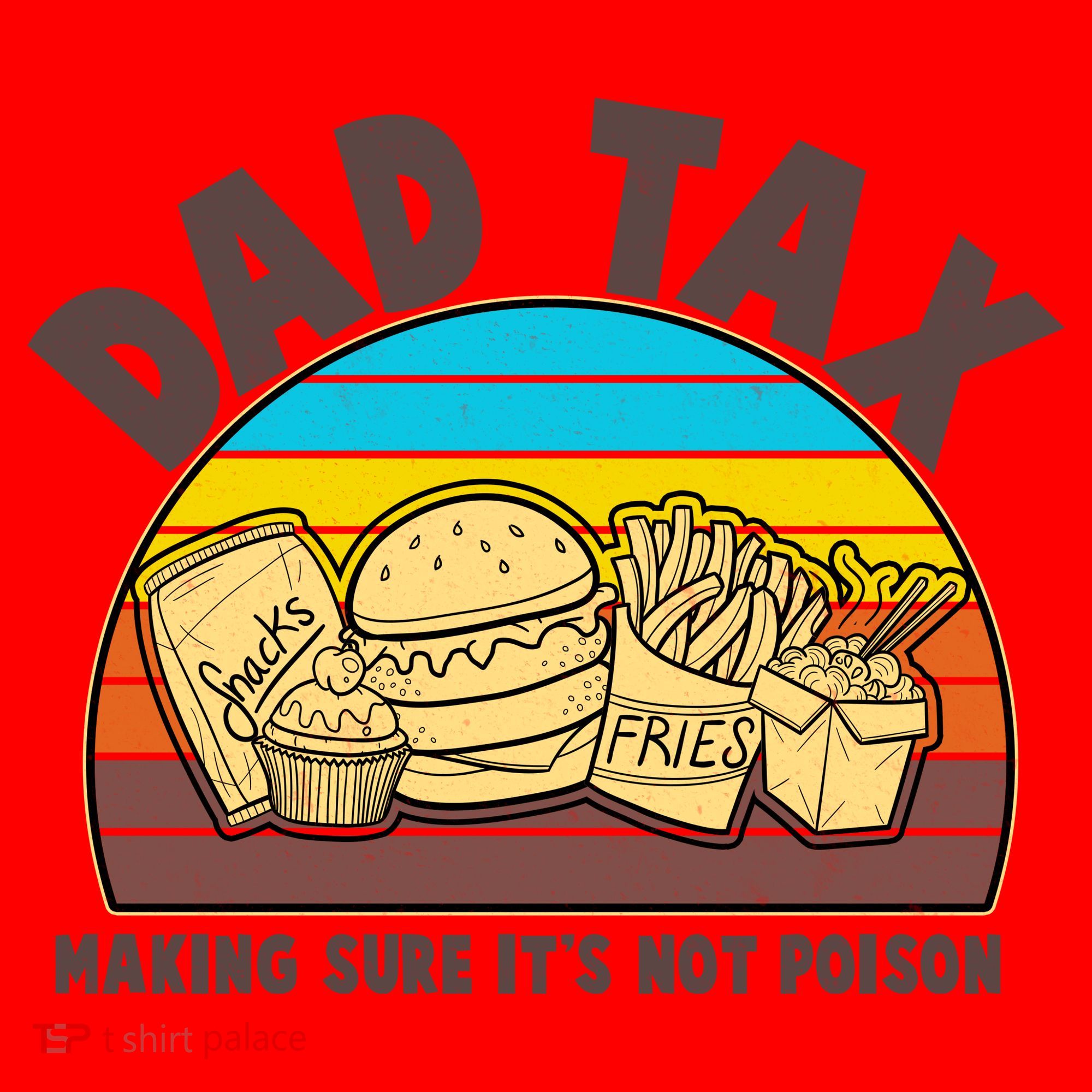Funny Retro Dad Tax Making Sure Its Not Poison Santa Hat