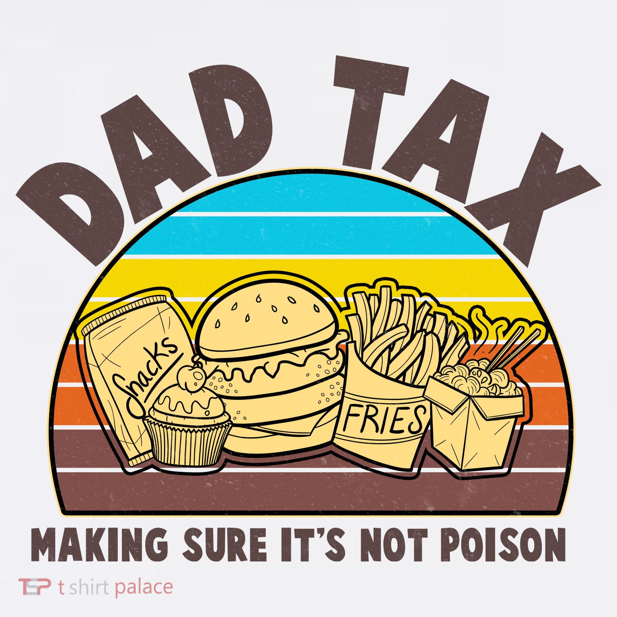Funny Retro Dad Tax Making Sure Its Not Poison Comfort Colors Garment-Dyed Hooded Sweatshirt