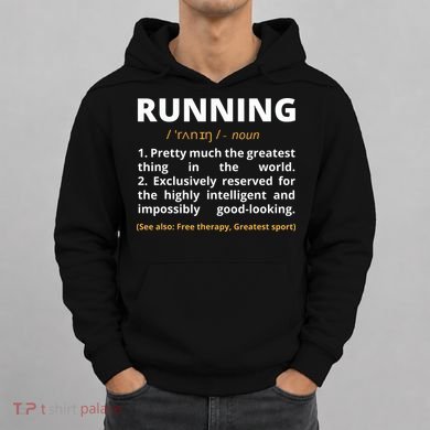 Funny Running Definition Noun Runner Track Field Gift Coach Hoodie