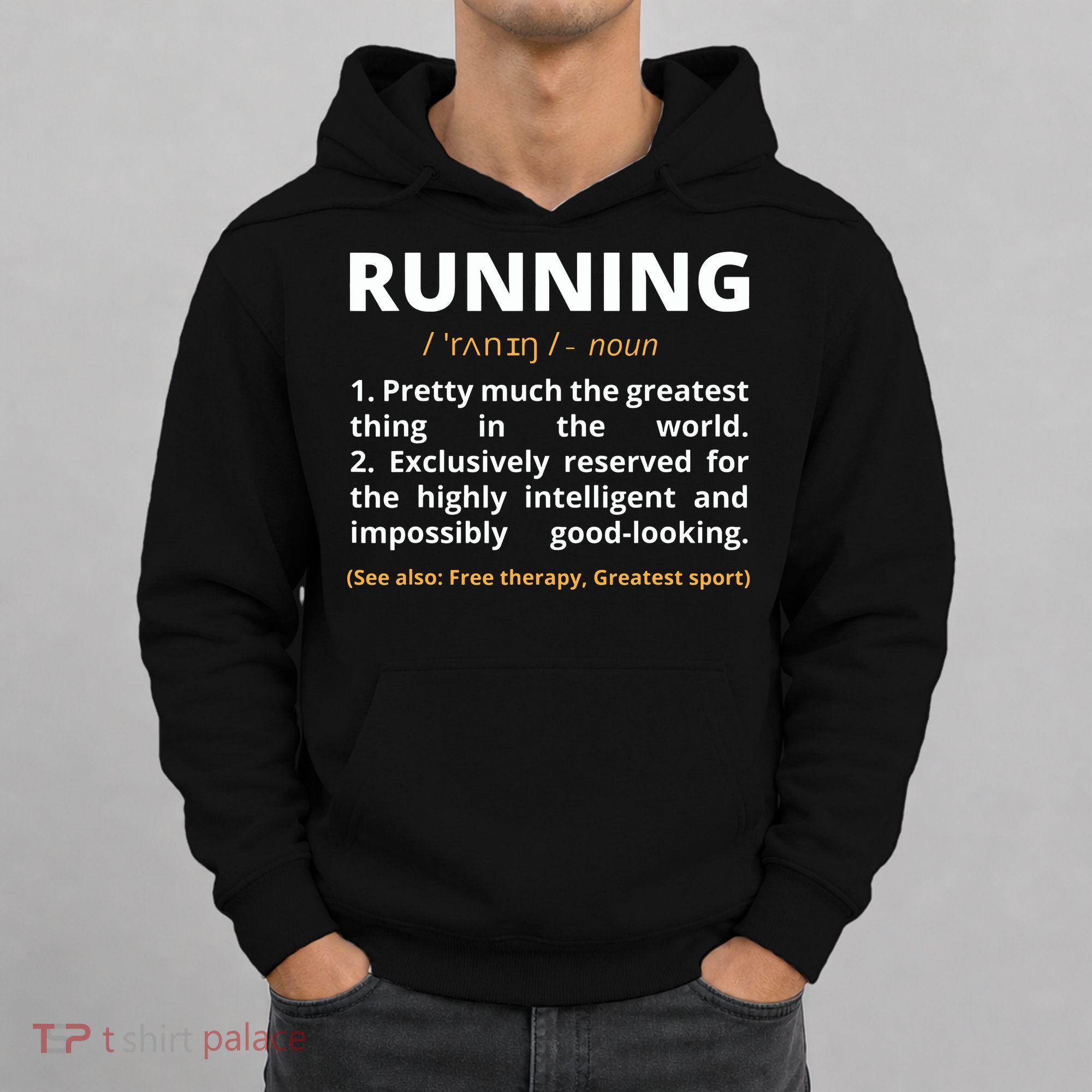 Funny Running Definition Noun Runner Track Field Gift Coach Hoodie