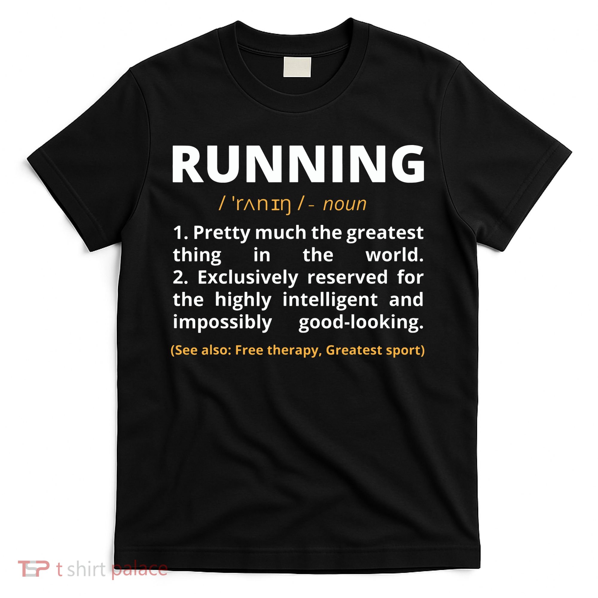 Funny Running Definition Noun Runner Track Field Gift Coach T-Shirt