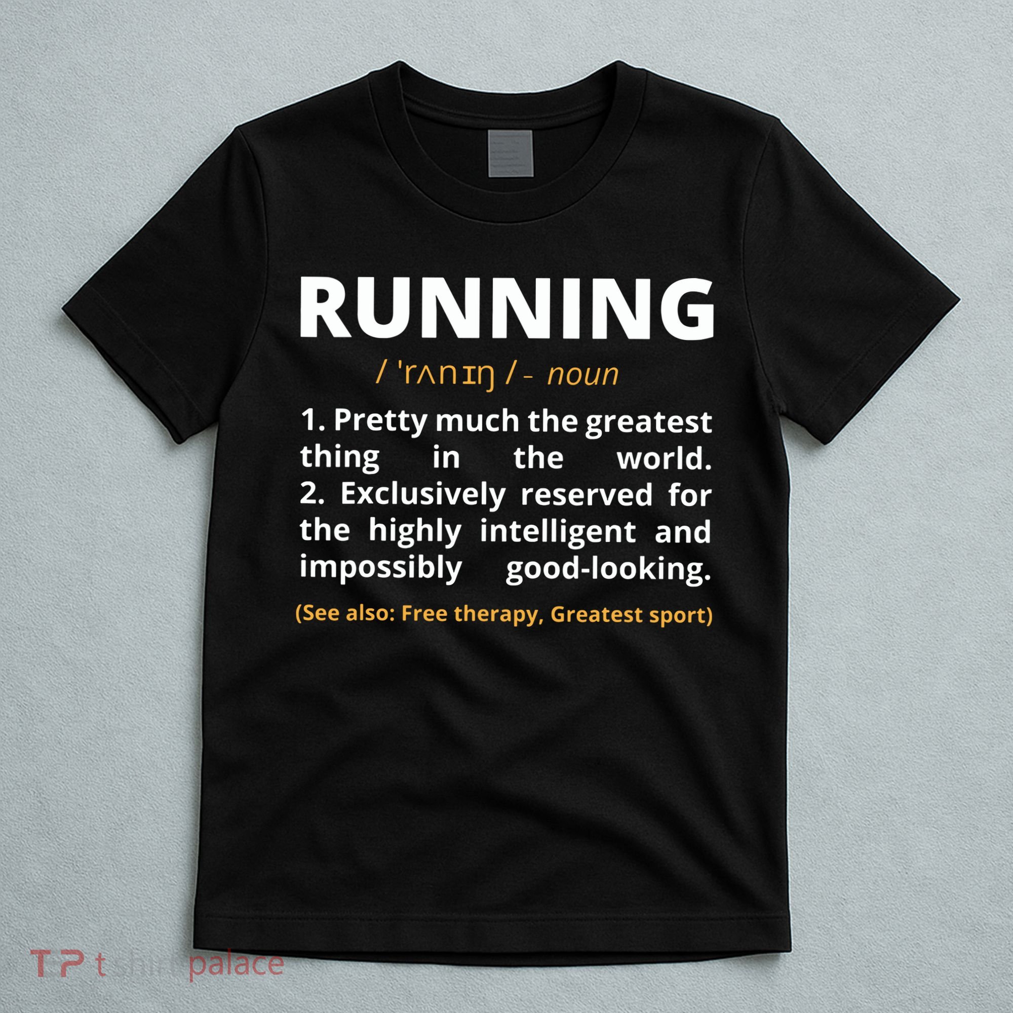 Funny Running Definition Noun Runner Track Field Gift Coach T-Shirt
