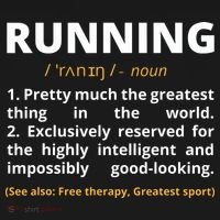 Funny Running Definition Noun Runner Track Field Gift Coach Polo thumb 3