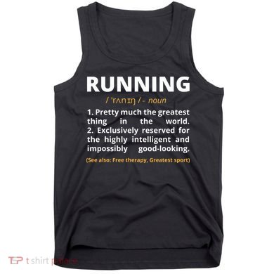 Funny Running Definition Noun Runner Track Field Gift Coach Tank Top