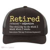 Funny Retired Definition Funny Retirement Yupoong Adult 5-Panel Trucker Hat thumb 0
