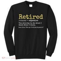 Funny Retired Definition Funny Retirement Sweatshirt thumb 0