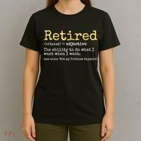 Funny Retired Definition Funny Retirement T-Shirt thumb 4