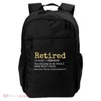 Funny Retired Definition Funny Retirement Backpack thumb 0